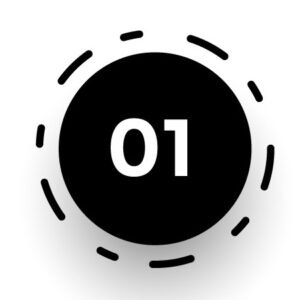 circular bullet points numbers from one to twelve